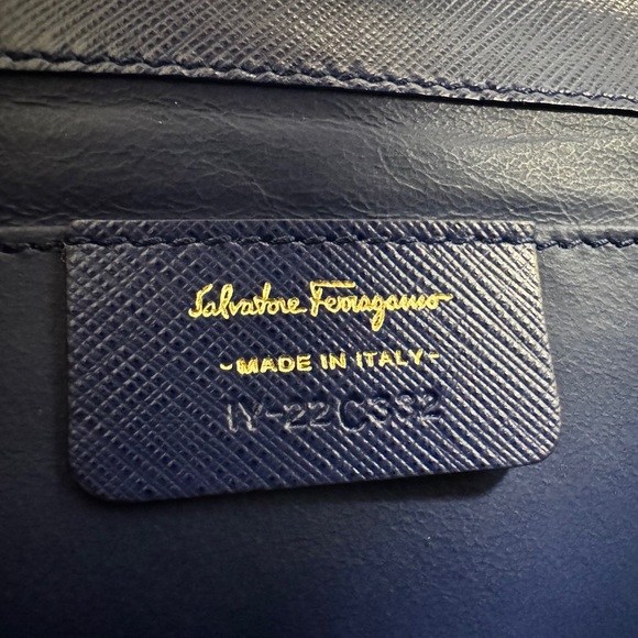 Salvatore Ferragamo Blue Clutch - Picture 10 of 11